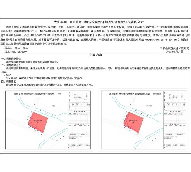 天博 天博官方网站这2处重要地块最新规划！涉及太和中医院扩大发展、加油加气站用地！(图1)